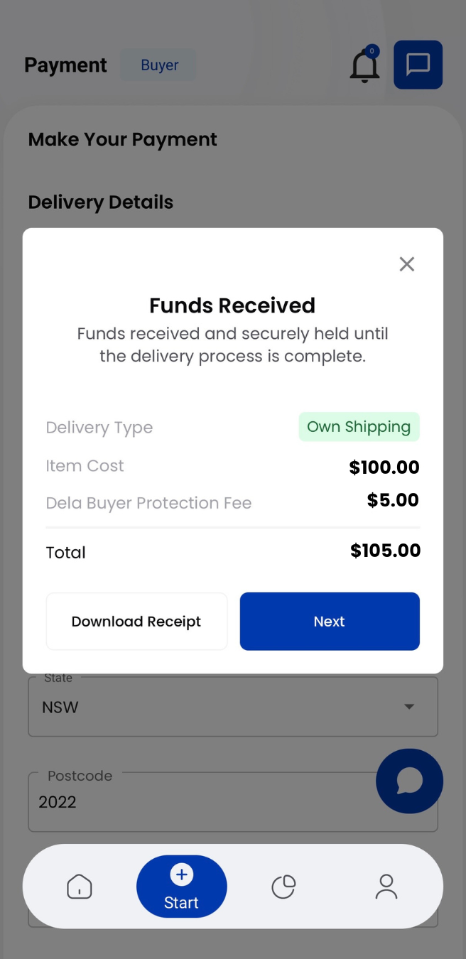 Payment secured